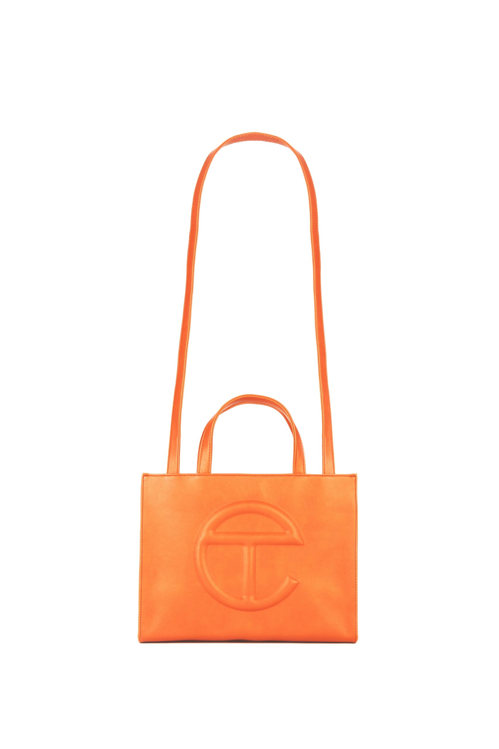Medium Orange Shopping Bag