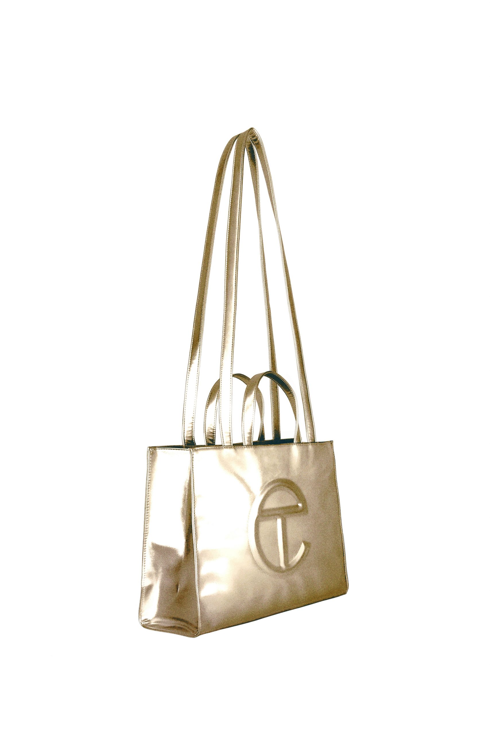 Medium Gold Shopping Bag