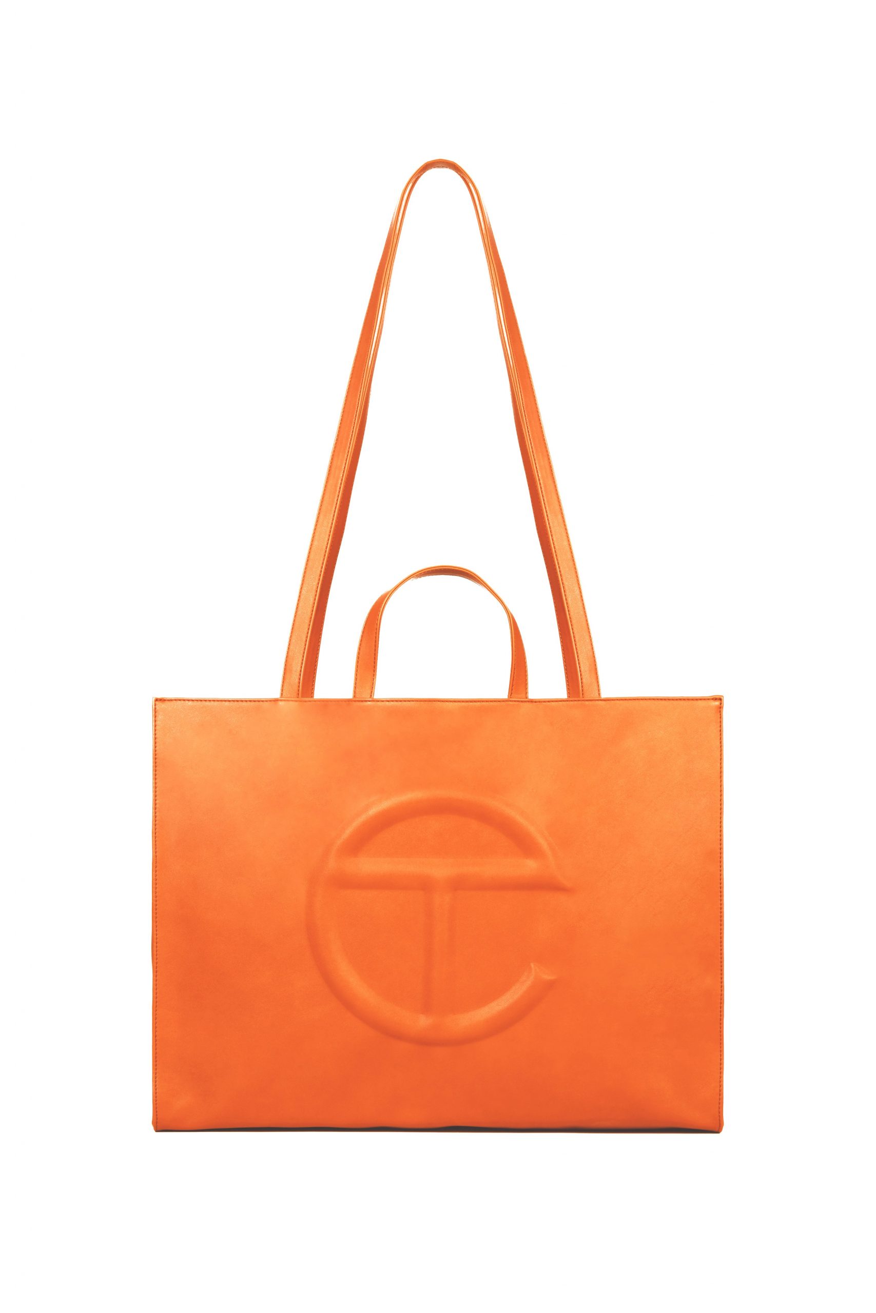 Large Orange Shopping Bag